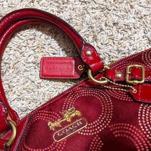 COACH ruby red bag